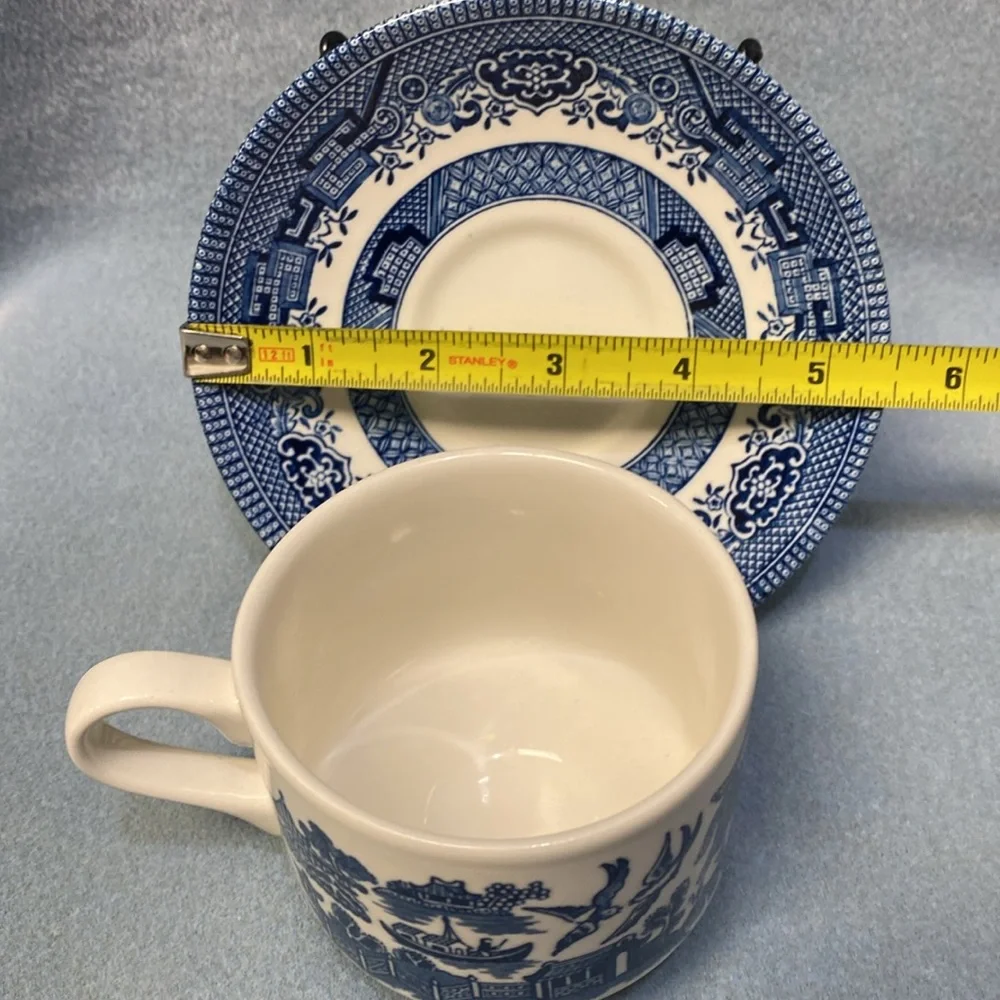 Blue Willow Churchill Coffee Cup Made in England